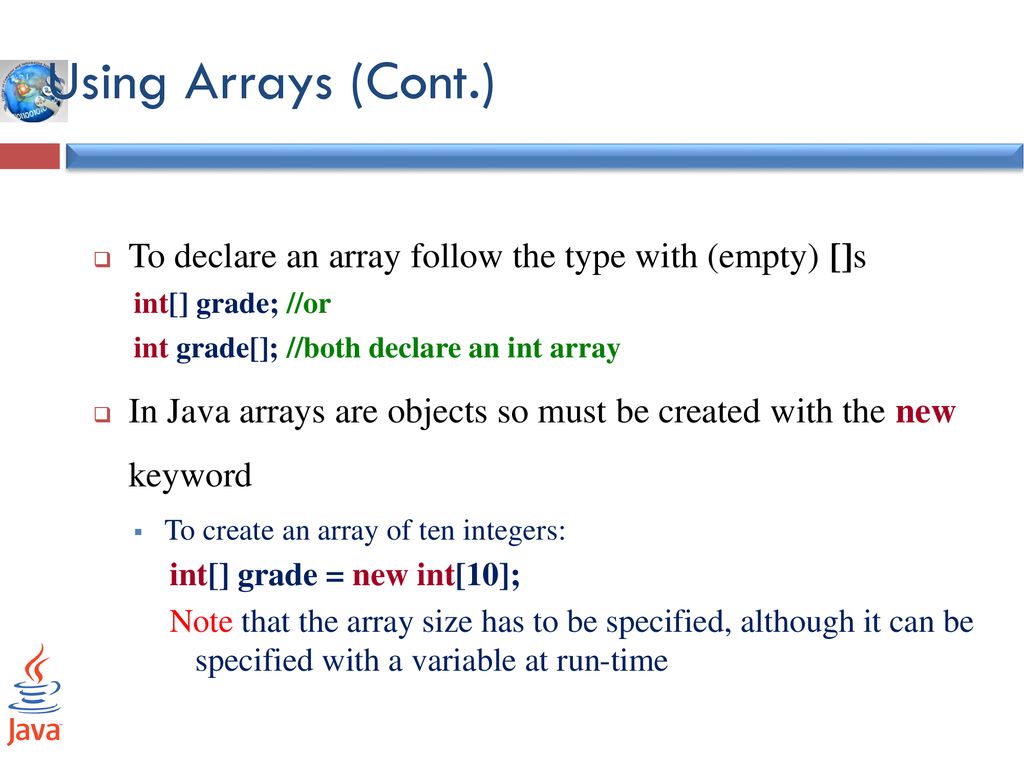 Arrays Week ppt download